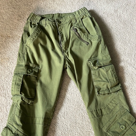 Olive Green Utility Cargo Pants – Women’s Size 2 - Picture 2 of 13